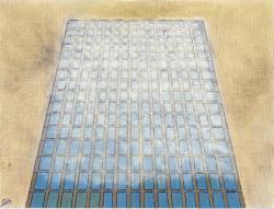 2011 (01) - Building under the mist (19x25) - peinture et pastels à l'huile sur toile de lin.jpg
